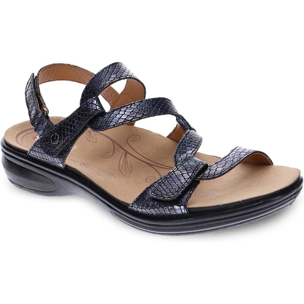 Revere Emerald Adjustable Sandal Slate Interest Women's Size 8M New in Box